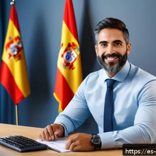Home 31 전문가의 정보 신뢰성 평가 기준 - A professional digital workspace scene featuring a confident Spanish financial expert in business at...